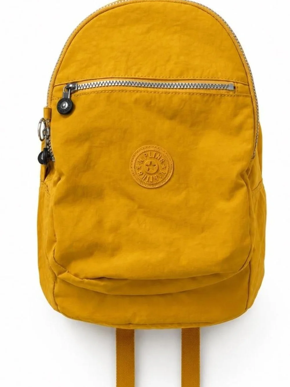 Kipling Bright Seoul XI Yellow Backpack with Myrtle Monkey Charm NWT